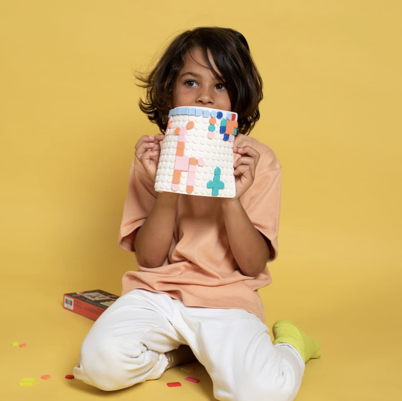  Silipop Mosaico Criativo com Pinos Pop-On Whithe - Super Petit 