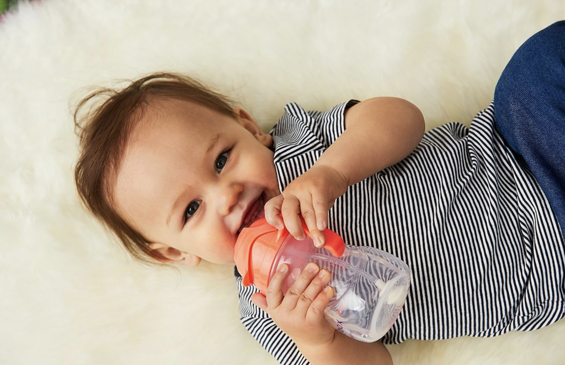  Sippy Cup com Palhinha Flexível Pink - B.Box 