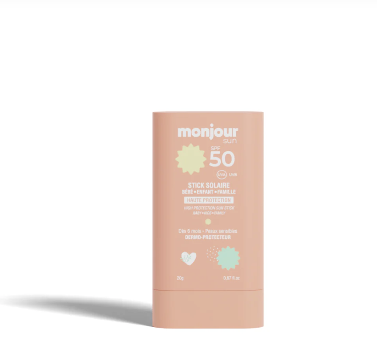  Stick Solar Invisível SPF 50 - Monjour 