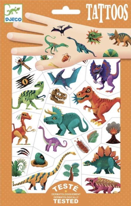  Tatuagens Dinossauros - Djeco 