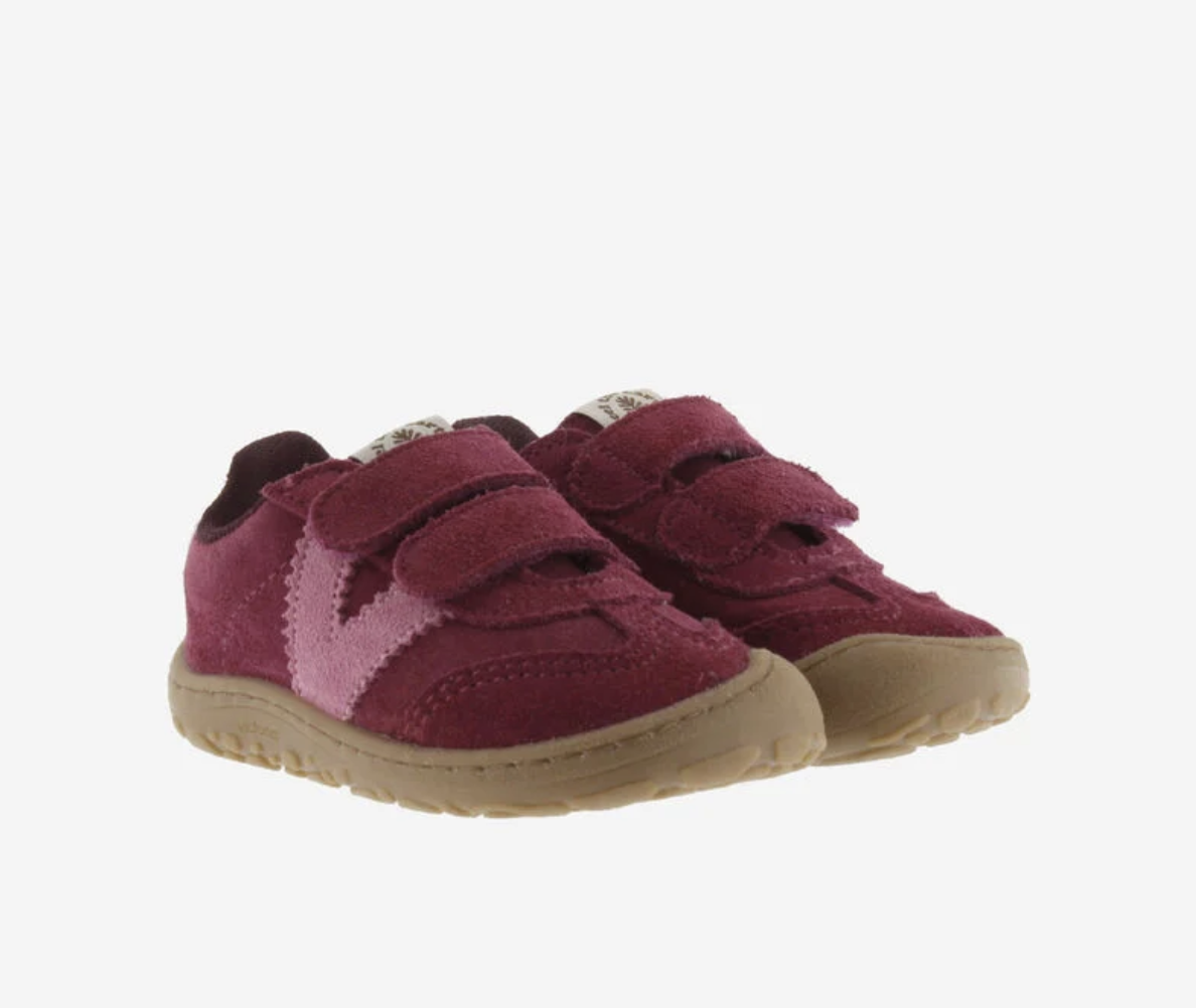  Victoria Barefoot Bosco Tiras Couro Rachado Fucsia 