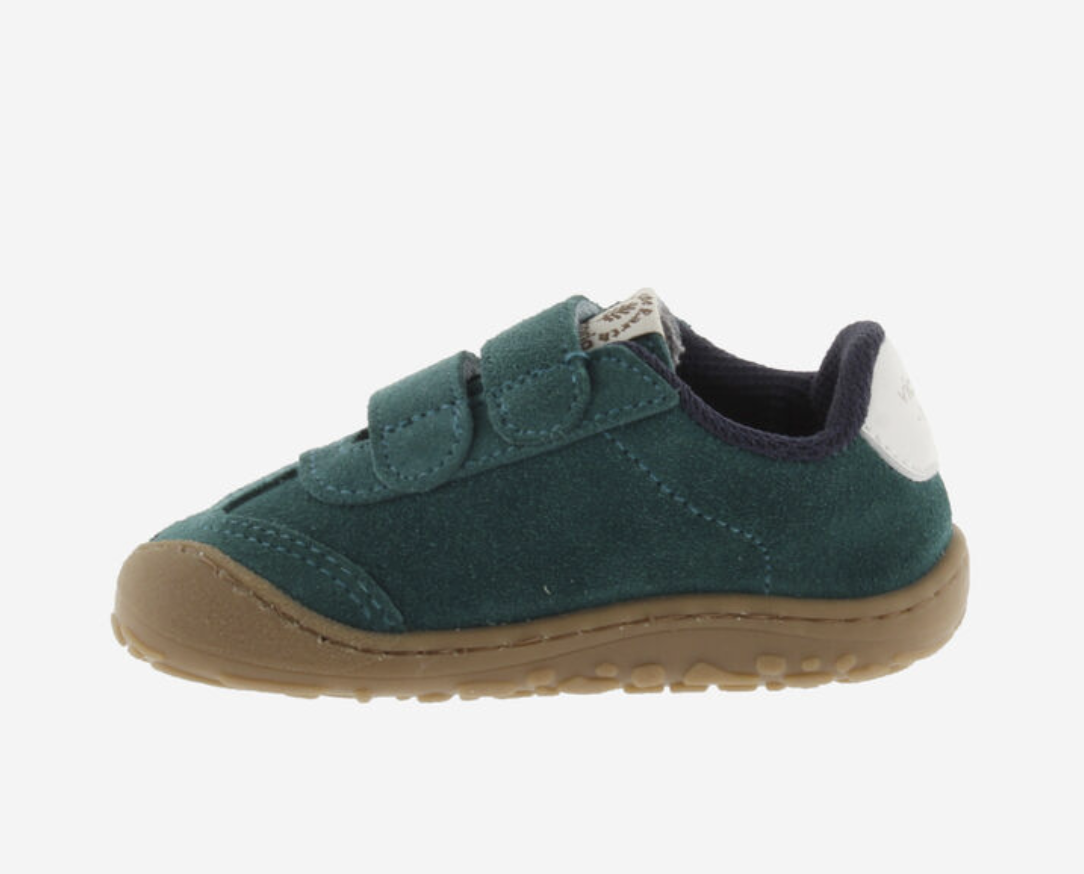  Victoria Barefoot Bosco Tiras Couro Rachado Verde 
