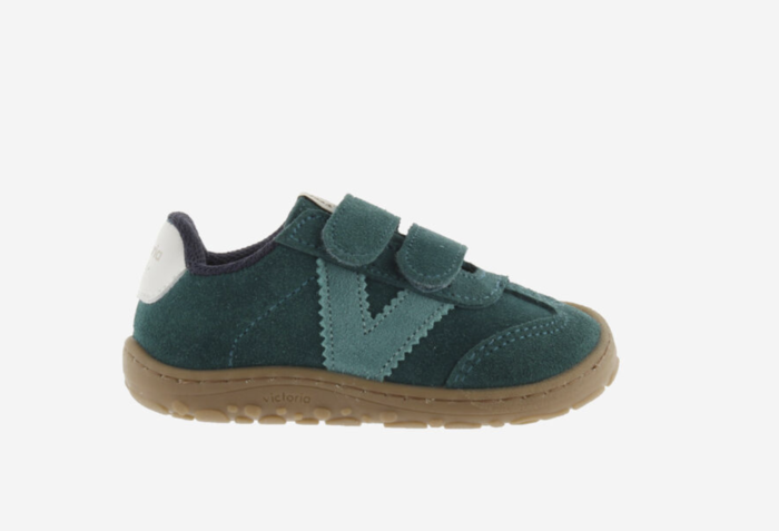  Victoria Barefoot Bosco Tiras Couro Rachado Verde 