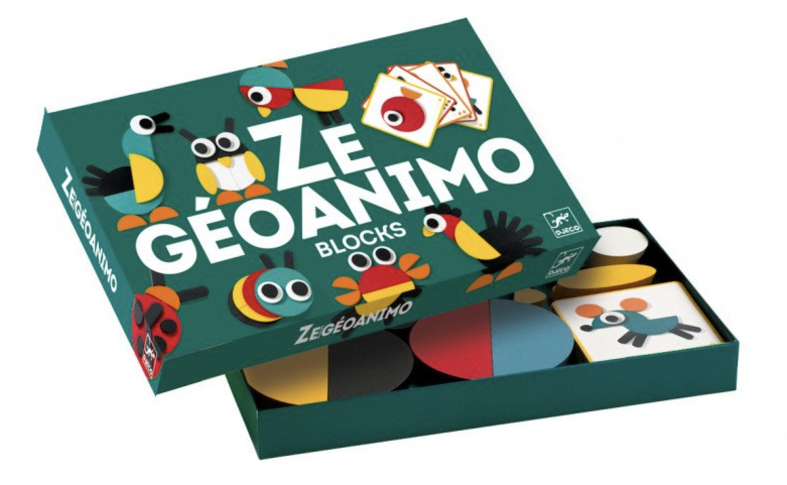  Ze Geoanimo Reproduz Animais c/ Peças de Madeira - Djeco 