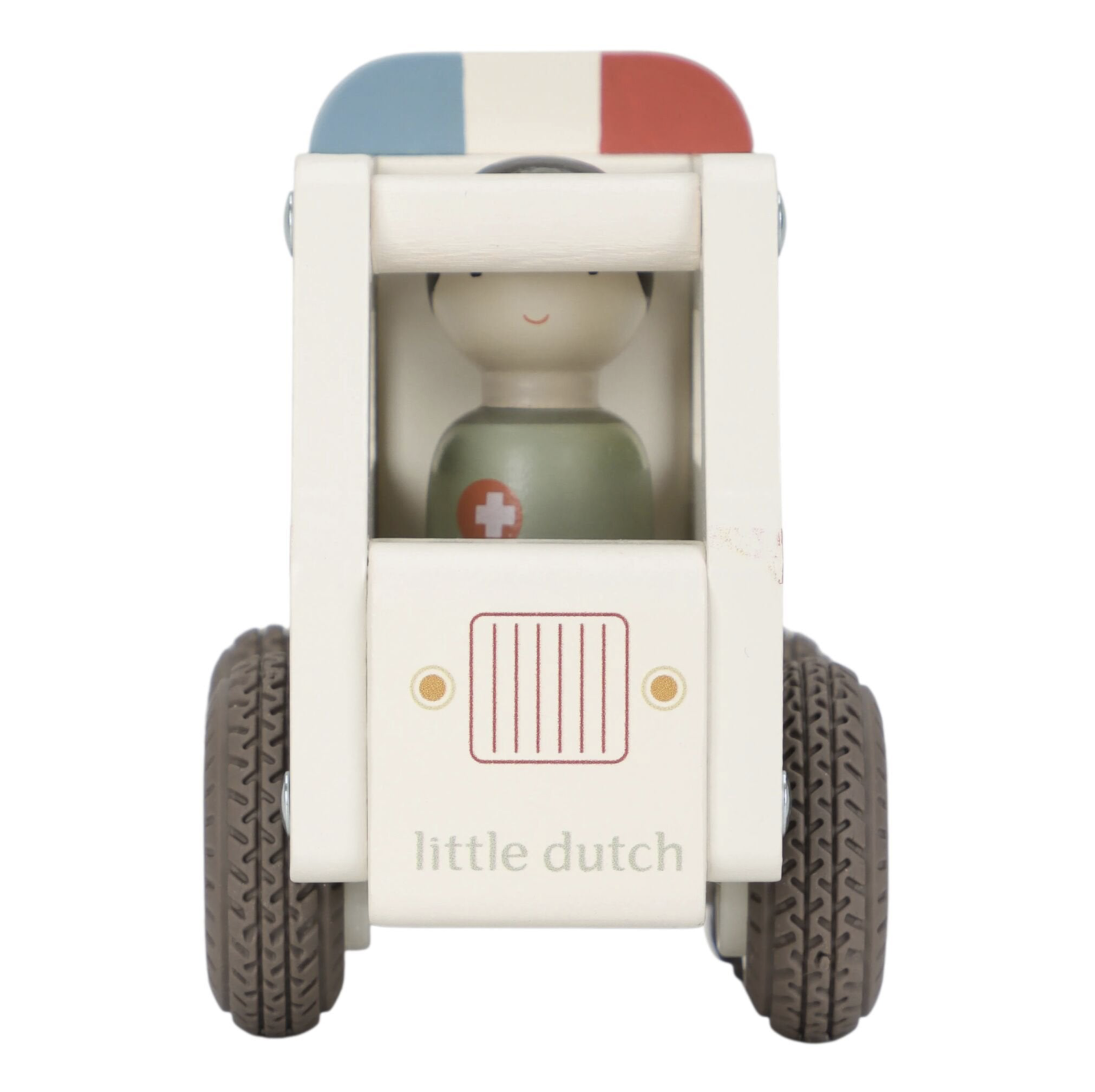 Ambulância de Bombeiros Brinquedo de Madeira FSC - Little Dutch