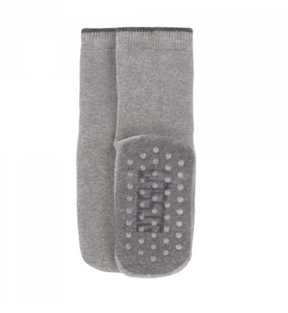 Anti-Slip Socks (2 pcs.), Grey - Beige 