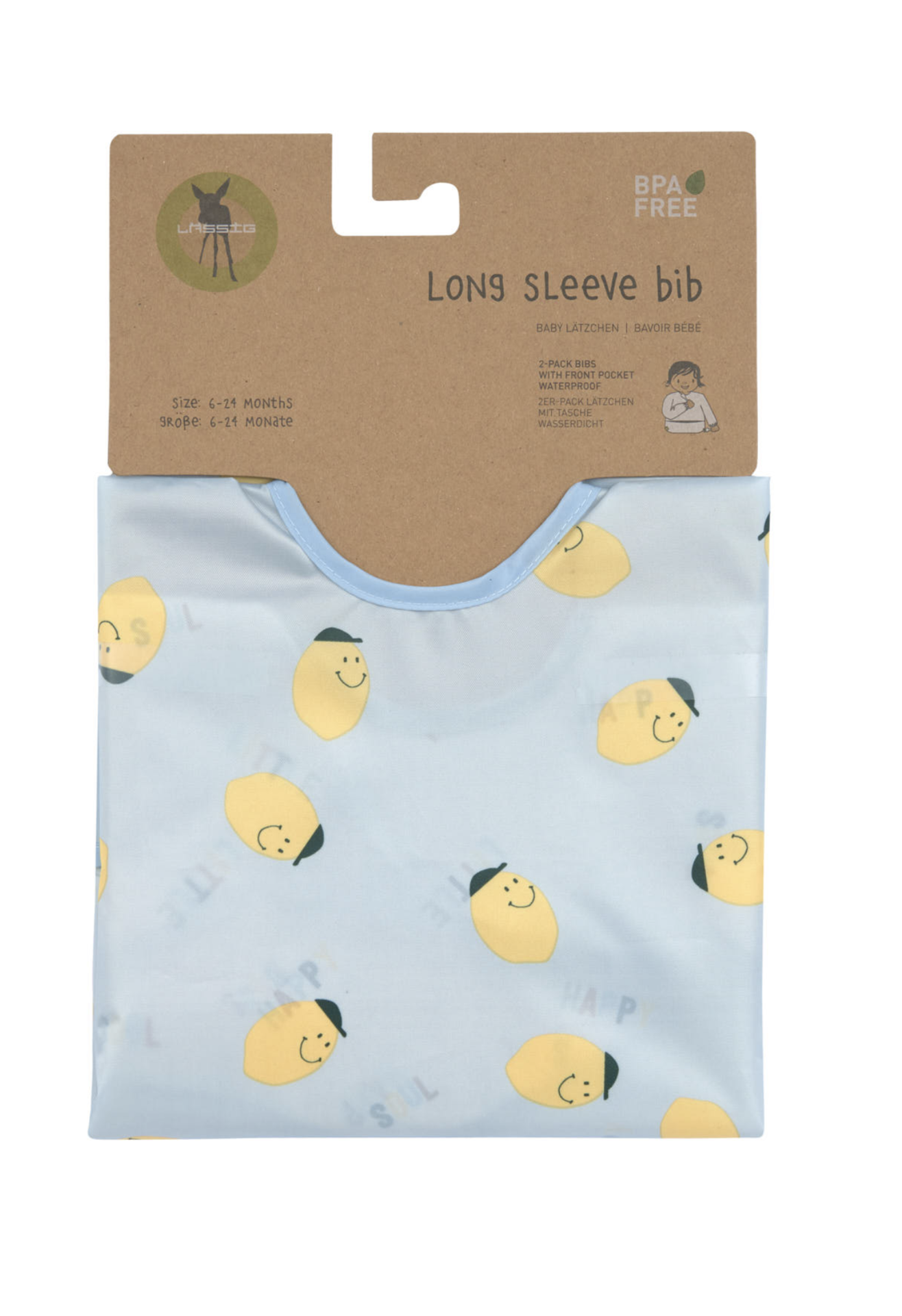 Babetes com Mangas Happy Fruits Lemon Pack de 2 - Lassig