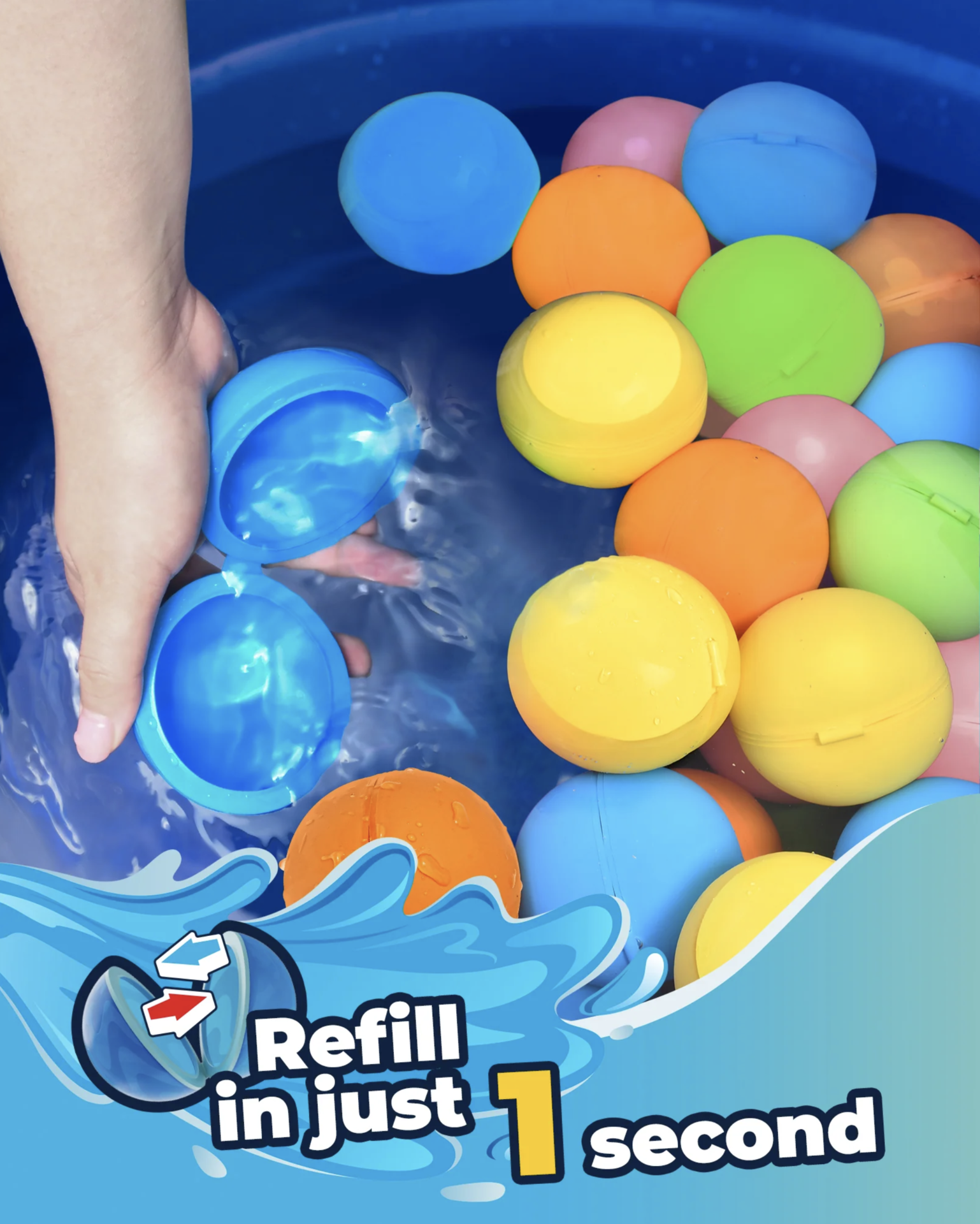 Balões de Água Reutilizáveis Solid - Soppycid