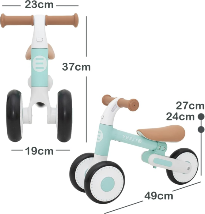 Bicicleta sem Pedais Teeny Menta - Olmitos