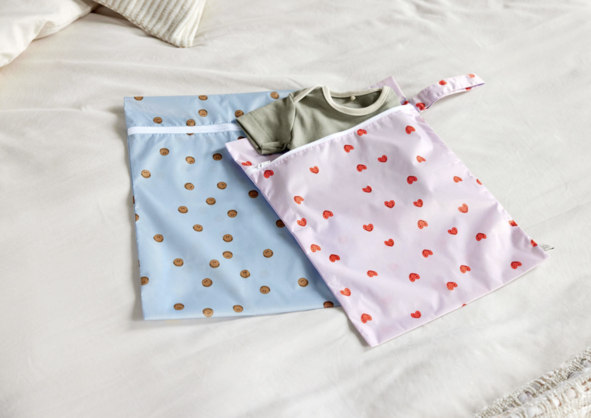 Bolsa Impermeável Happy Rascals Heart Lavender Pack 2 - Tutete