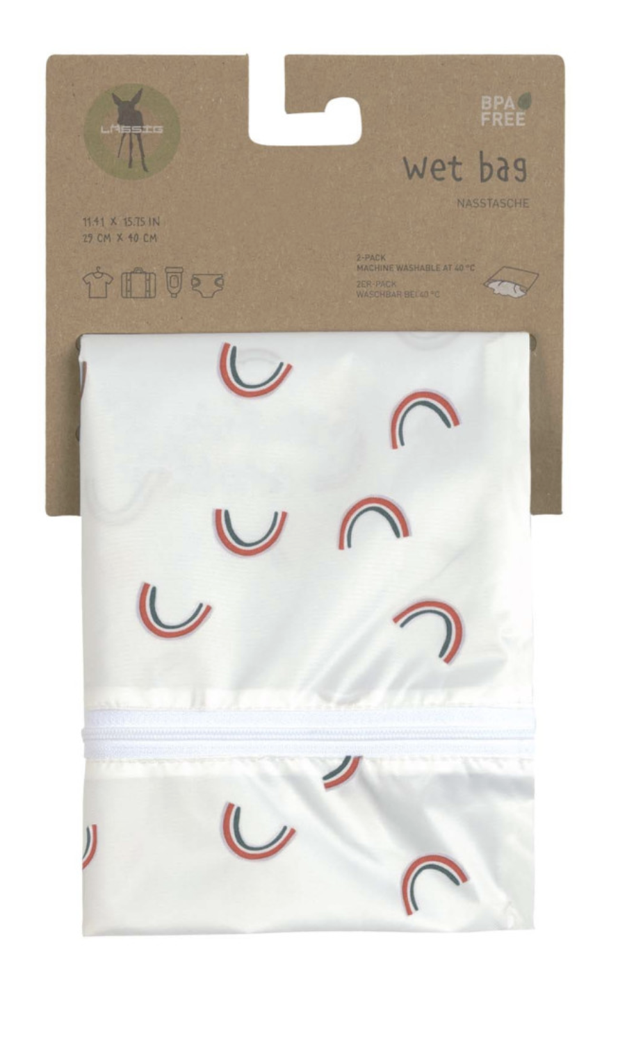 Bolsa Impermeável Happy Rascals Heart Lavender Pack 2 - Tutete