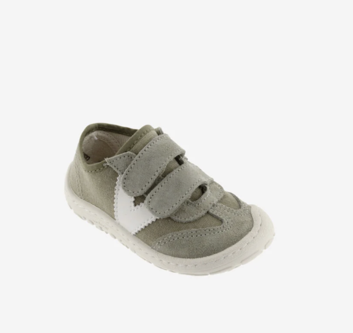 Bosco Barefoot Lona e Serraje Kaki - Victoria