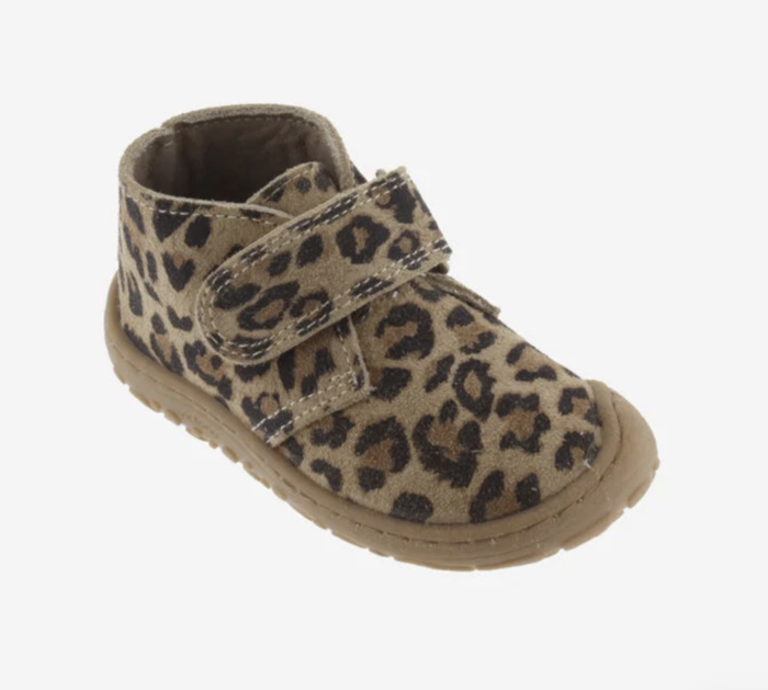 Bosco Tira Botim Barefoot Couro Rachado Leopardo - Victoria