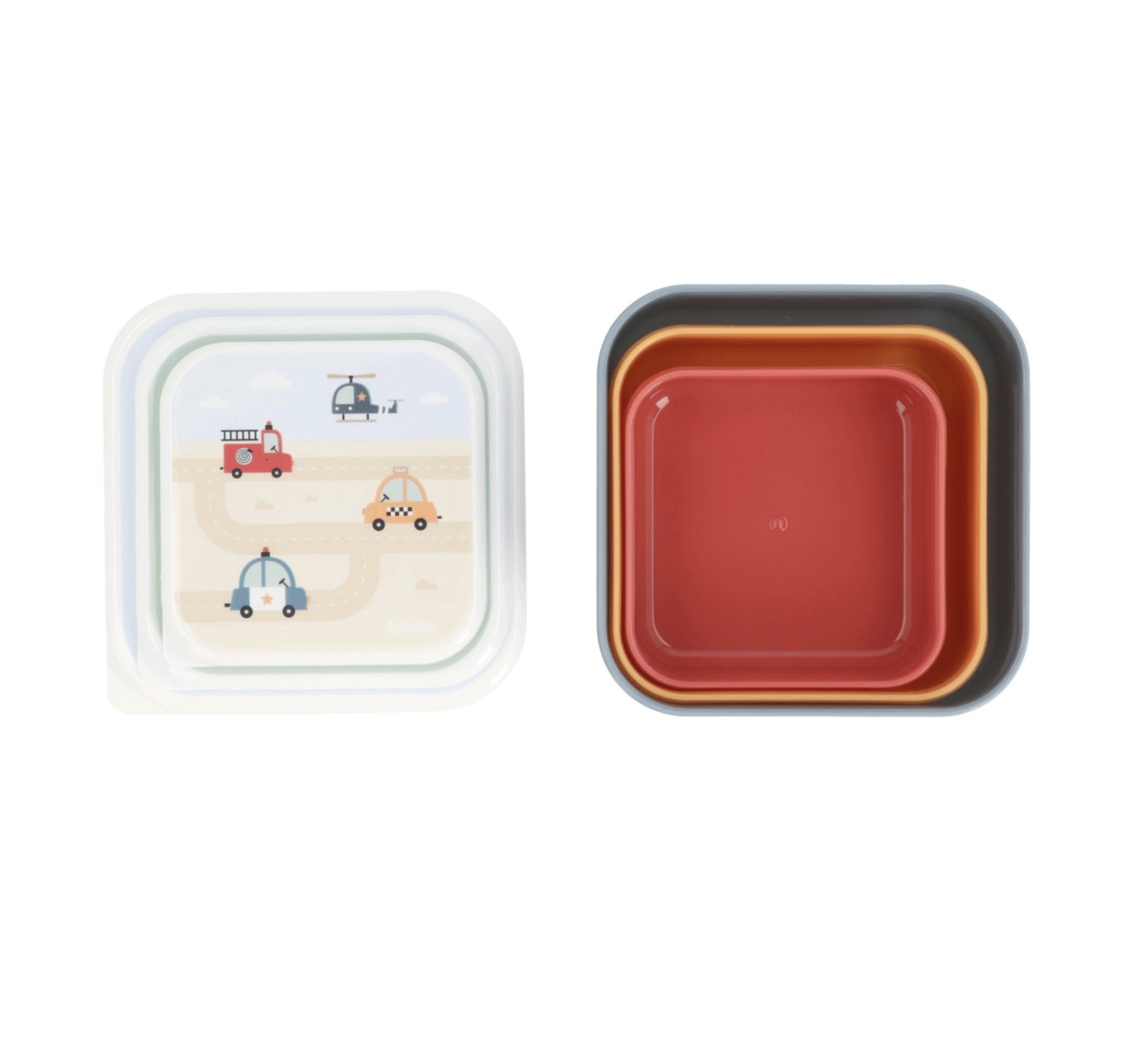 Caixas de Lanche Pack de 3 City Cars - Tutete