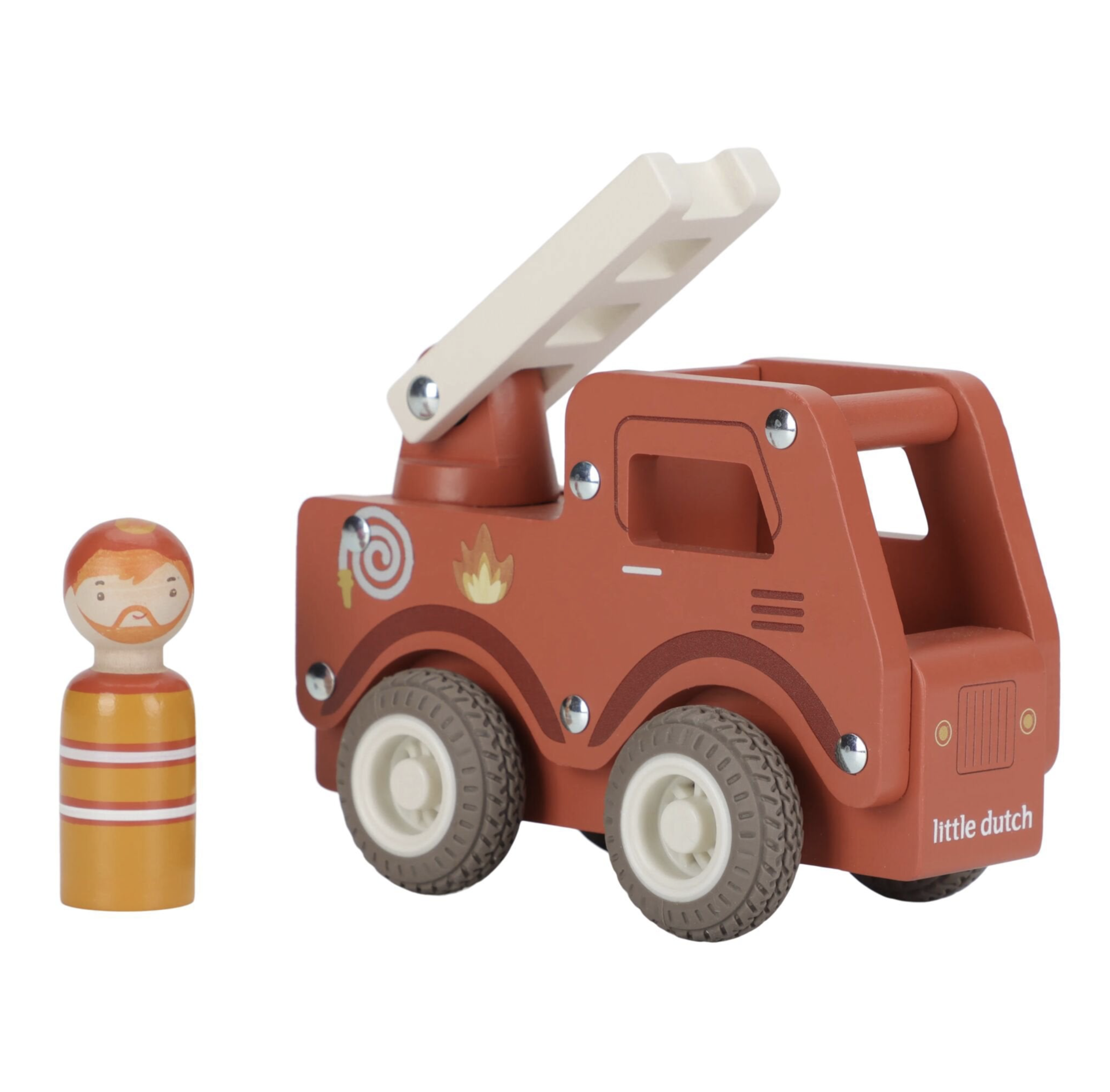 Camião de Bombeiros Brinquedo de Madeira FSC - Little Dutch