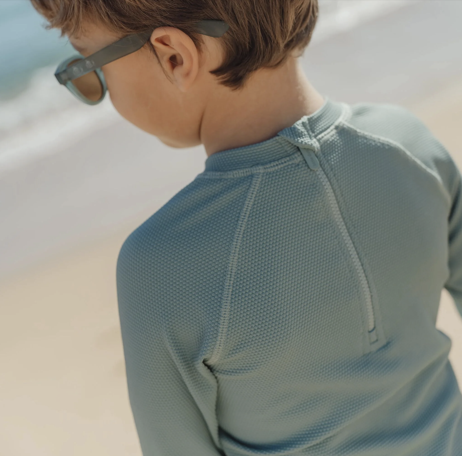 Camisola de Banho Long Sleeve UPF 40 Green - Little Dutch 7