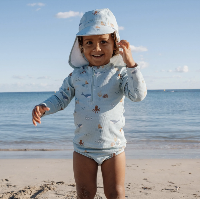 Camisola de Banho Long Sleeve UPF 40 Ocean Friends - Little Dutch