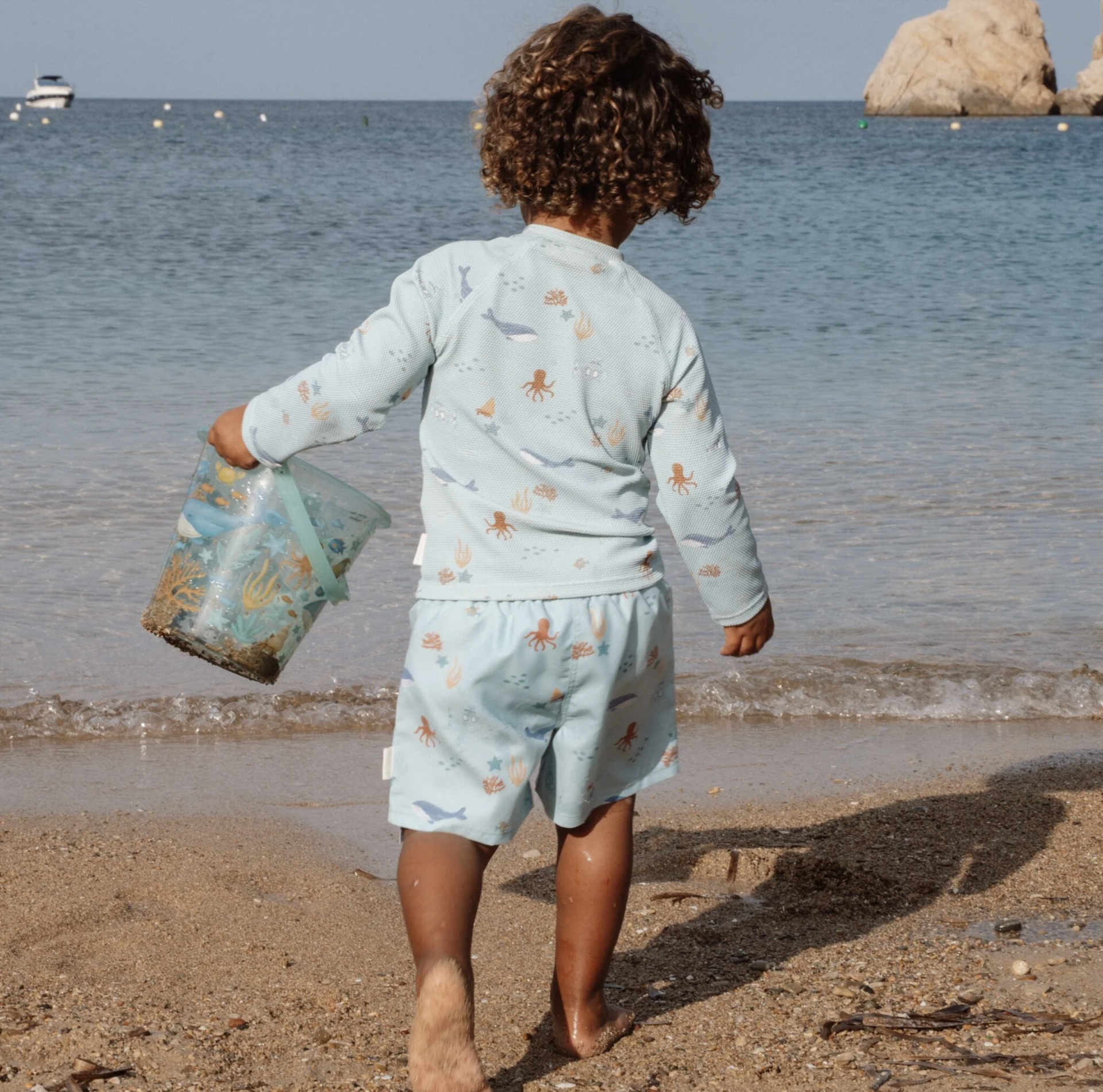 Camisola de Banho Long Sleeve UPF 40 Ocean Friends - Little Dutch