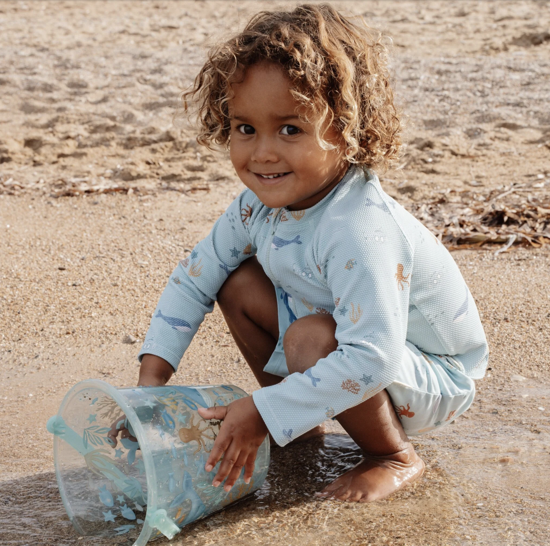 Camisola de Banho Long Sleeve UPF 40 Ocean Friends - Little Dutch