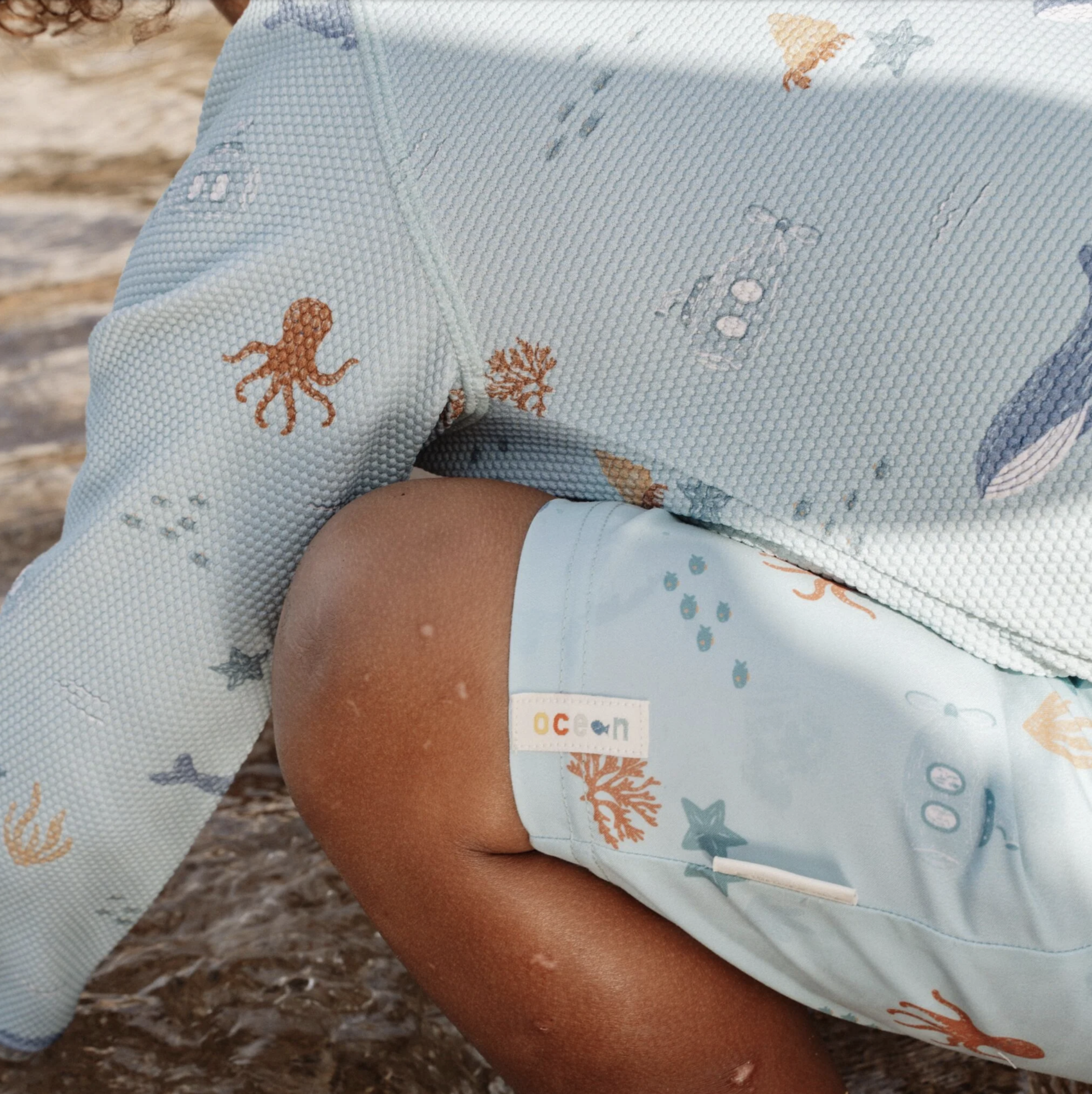 Camisola de Banho Long Sleeve UPF 40 Ocean Friends - Little Dutch