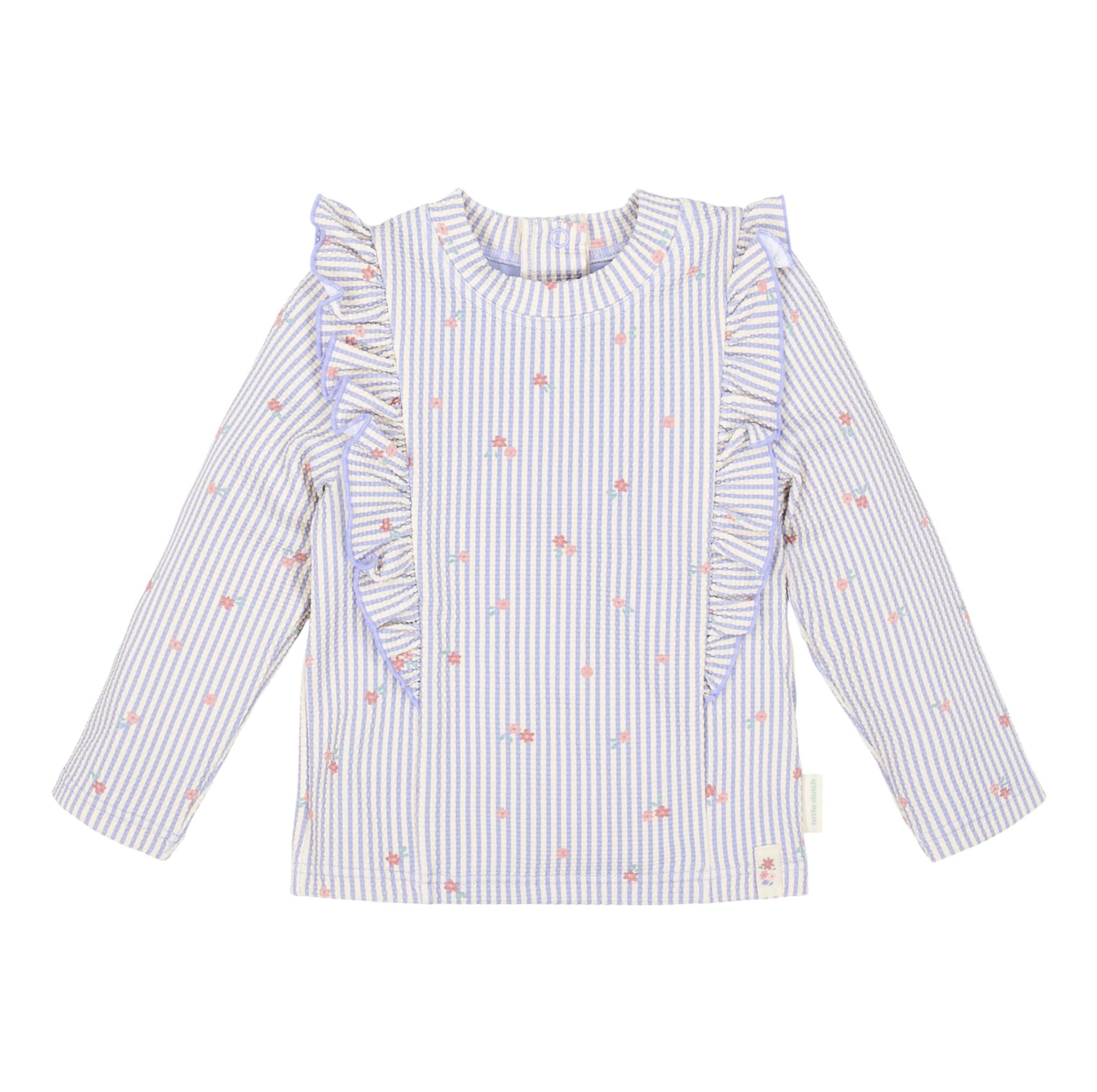 Camisola de Banho Long Sleeve UPF 40 Purple Stripes - Little Dutch
