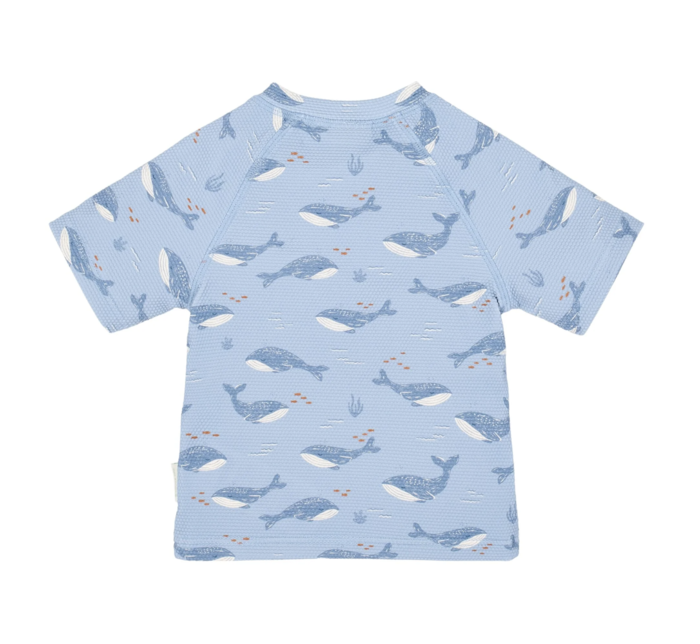 Camisola de Banho Short Sleeve Blue Ocean Splash - Little Dutch