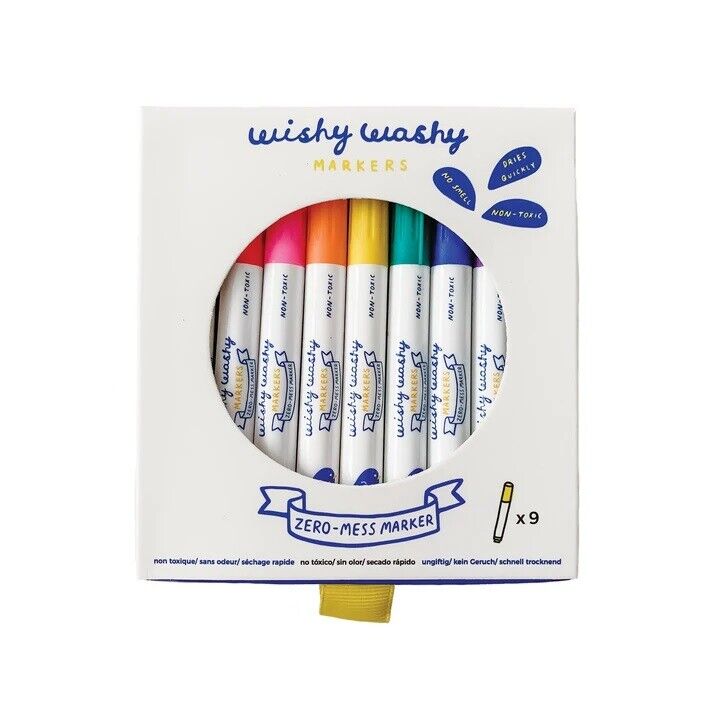 9 Marcadores Wishy Washy