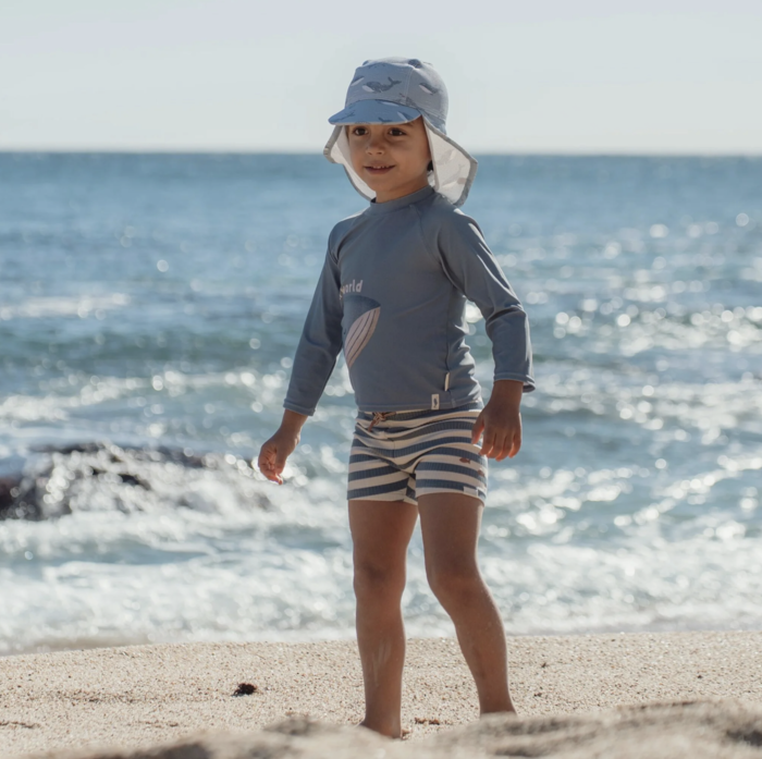 Chapéu de Banho Blue Ocean Splash - Little Dutch