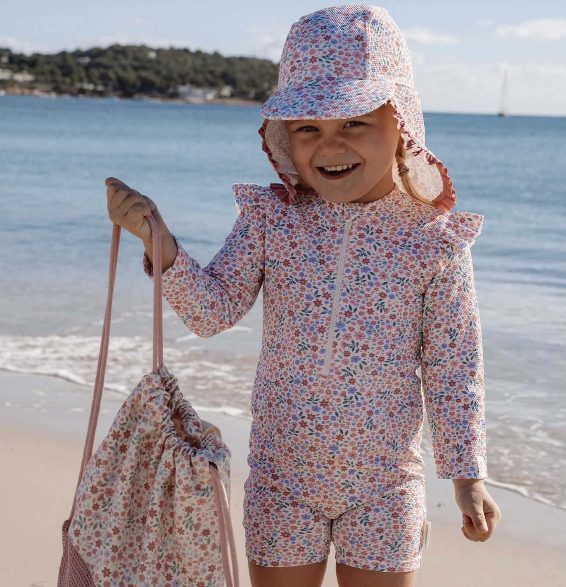Chapéu de Banho Floral Print - Little Dutch