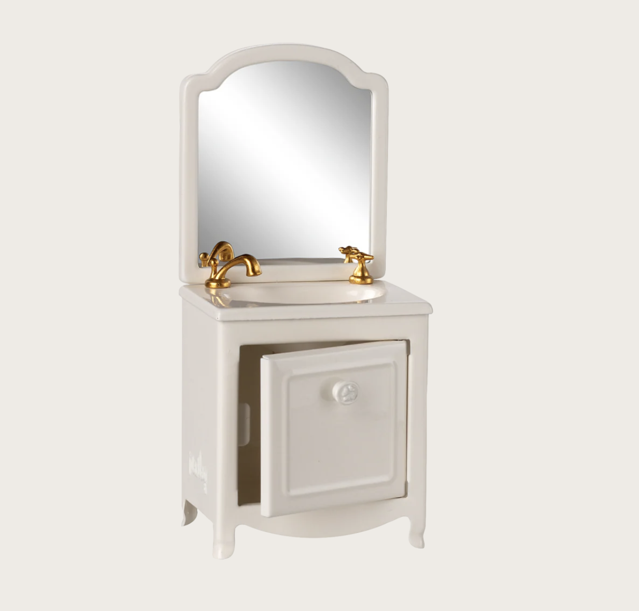 Cómoda com Lavatório Rato Branco Creme - Maileg