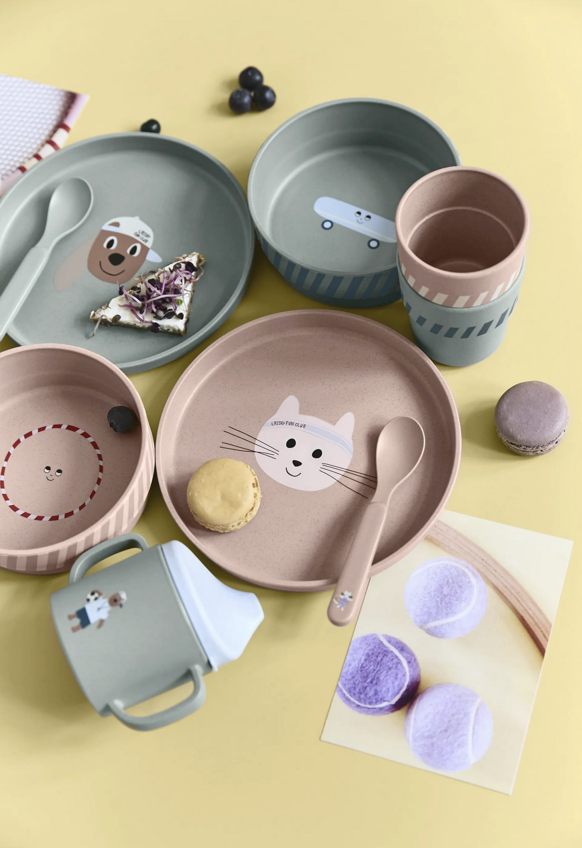 Conjunto de Alimentação Tiny Team Cat - Lassig
