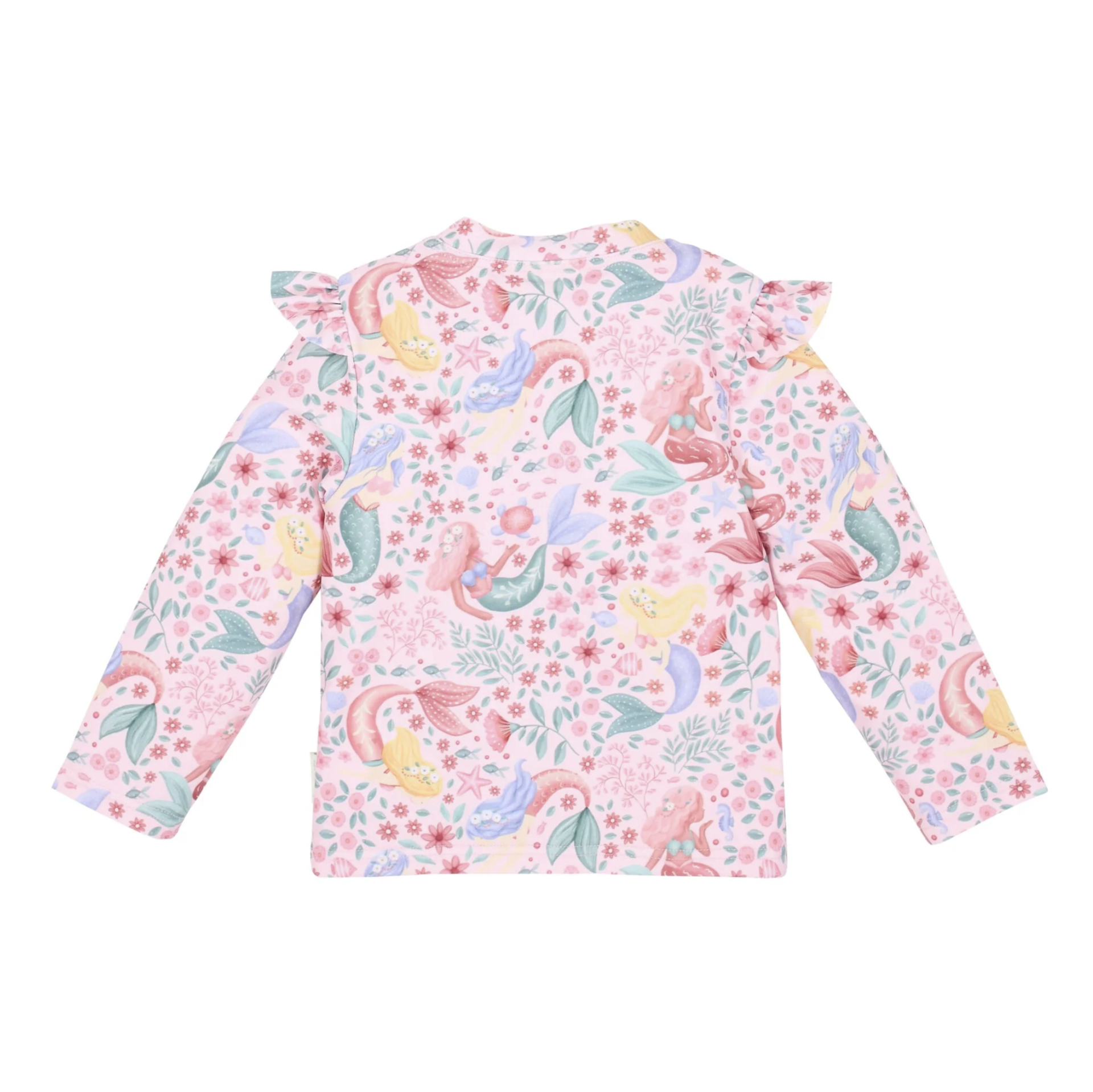 Conjunto de Banho UPF 40 Pink Mermaid Print - Little Dutch