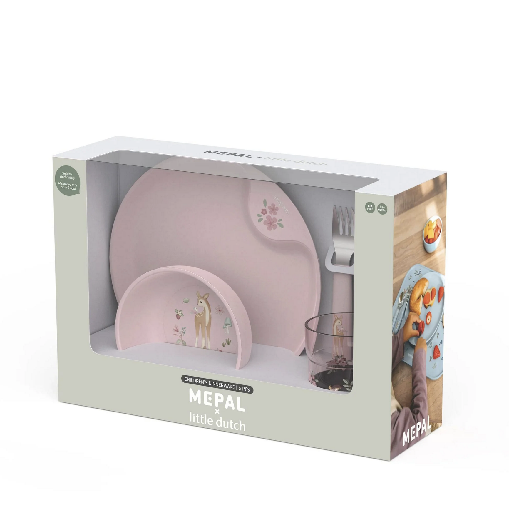 Conjunto de Refeição Mio 6 Pcs Fairy Garden - Little Dutch