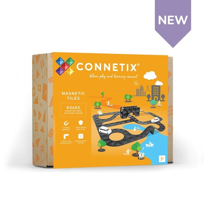 Connetix Creative Roads Pack 48 Peças