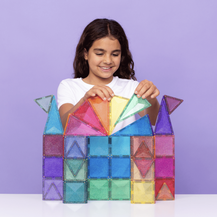 Connetix Glitter Castle Pack 48 pc - Connetix Tiles
