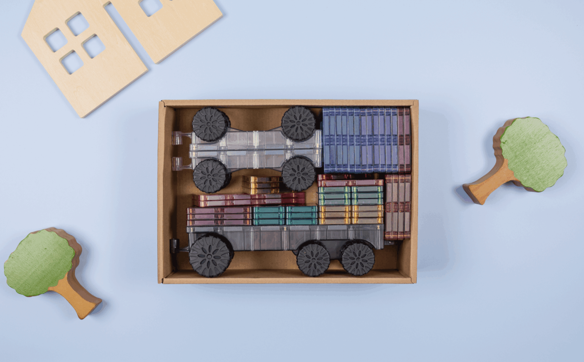 Connetix Pastel Transport Pack 50 pc - Connetix Tiles