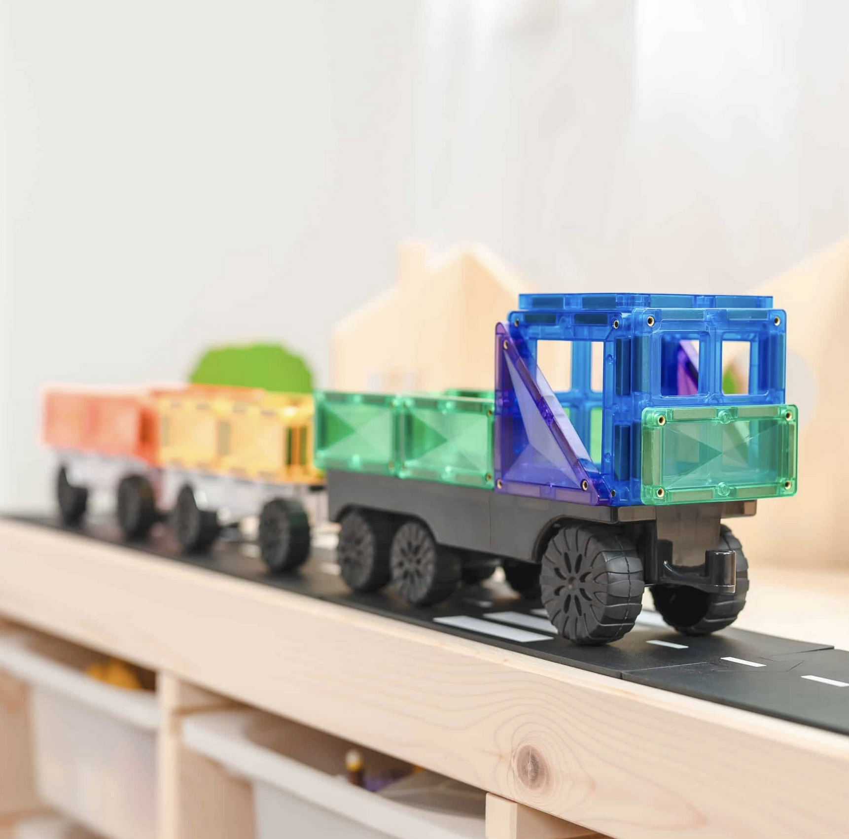 Connetix Rainbow Transport Pack 50 Peças - Connetix Tiles 6