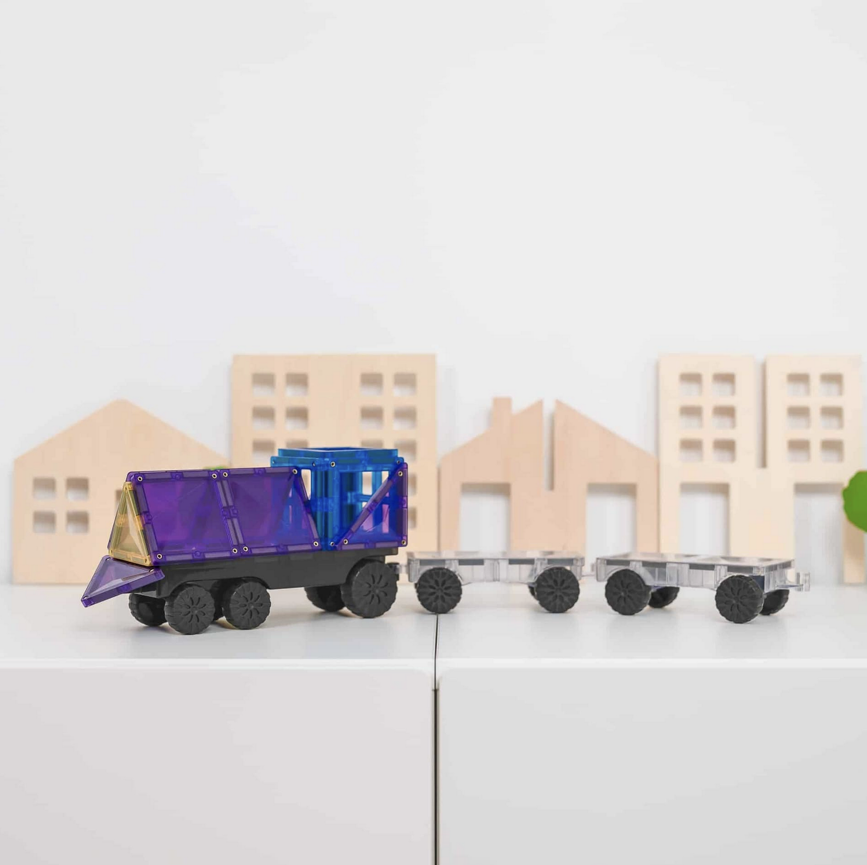 Connetix Rainbow Transport Pack 50 Peças - Connetix Tiles 7
