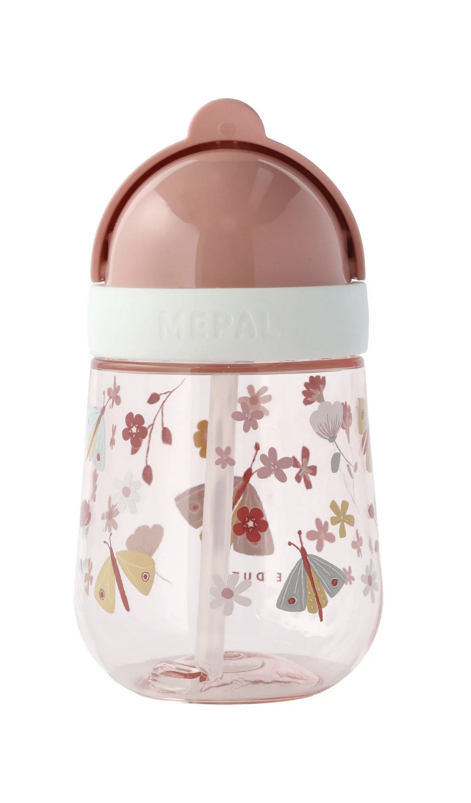 Copo com Palhinha 300 ml Mepal Mio Flowers & Butterflies - Little Dutch