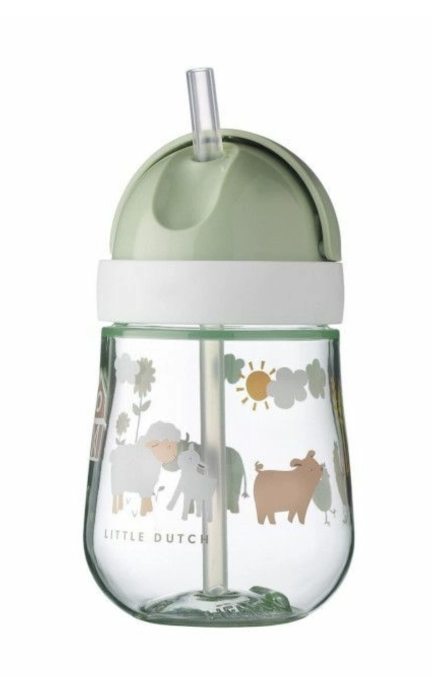 Copo com Palhinha 300 ml Mepal Mio Little Farm - Little Dutch