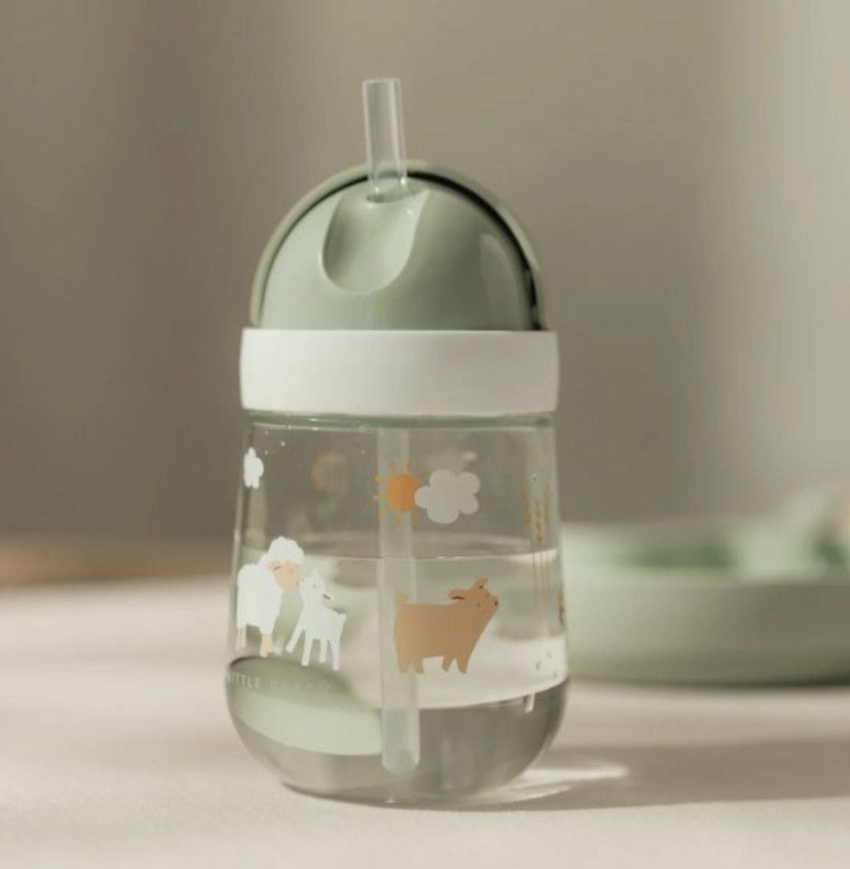 Copo com Palhinha 300 ml Mepal Mio Little Farm - Little Dutch
