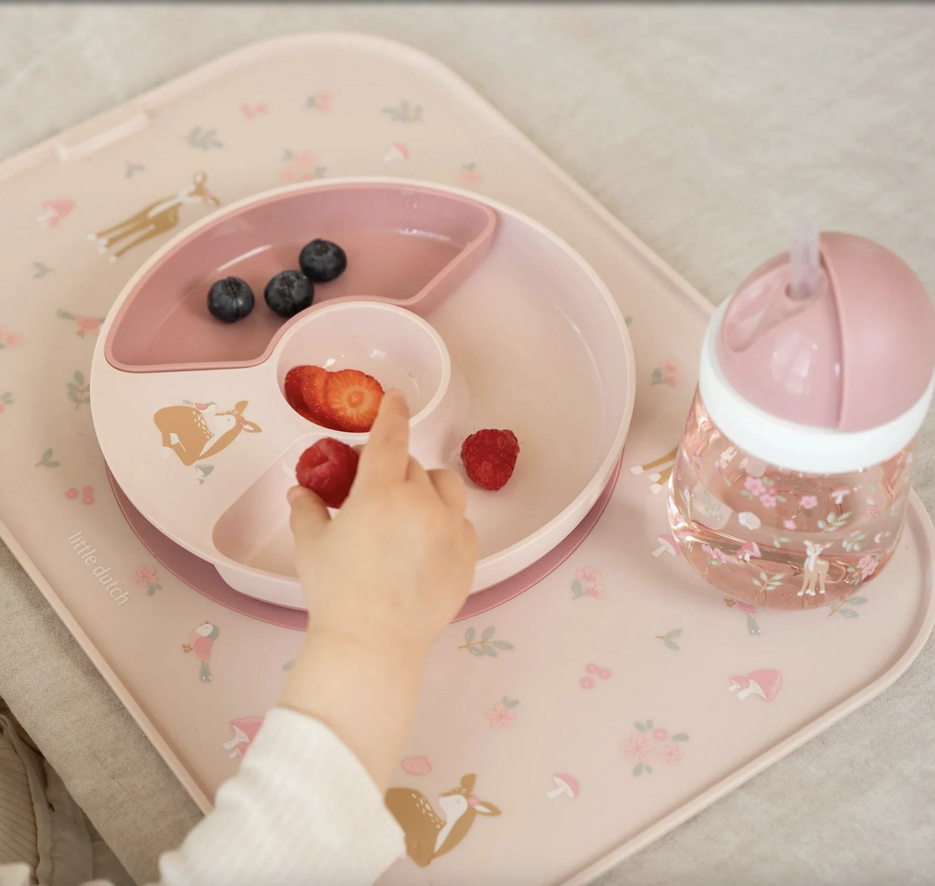 Copo com Palhinha Mio 300 ml Fairy Garden - Little Dutch