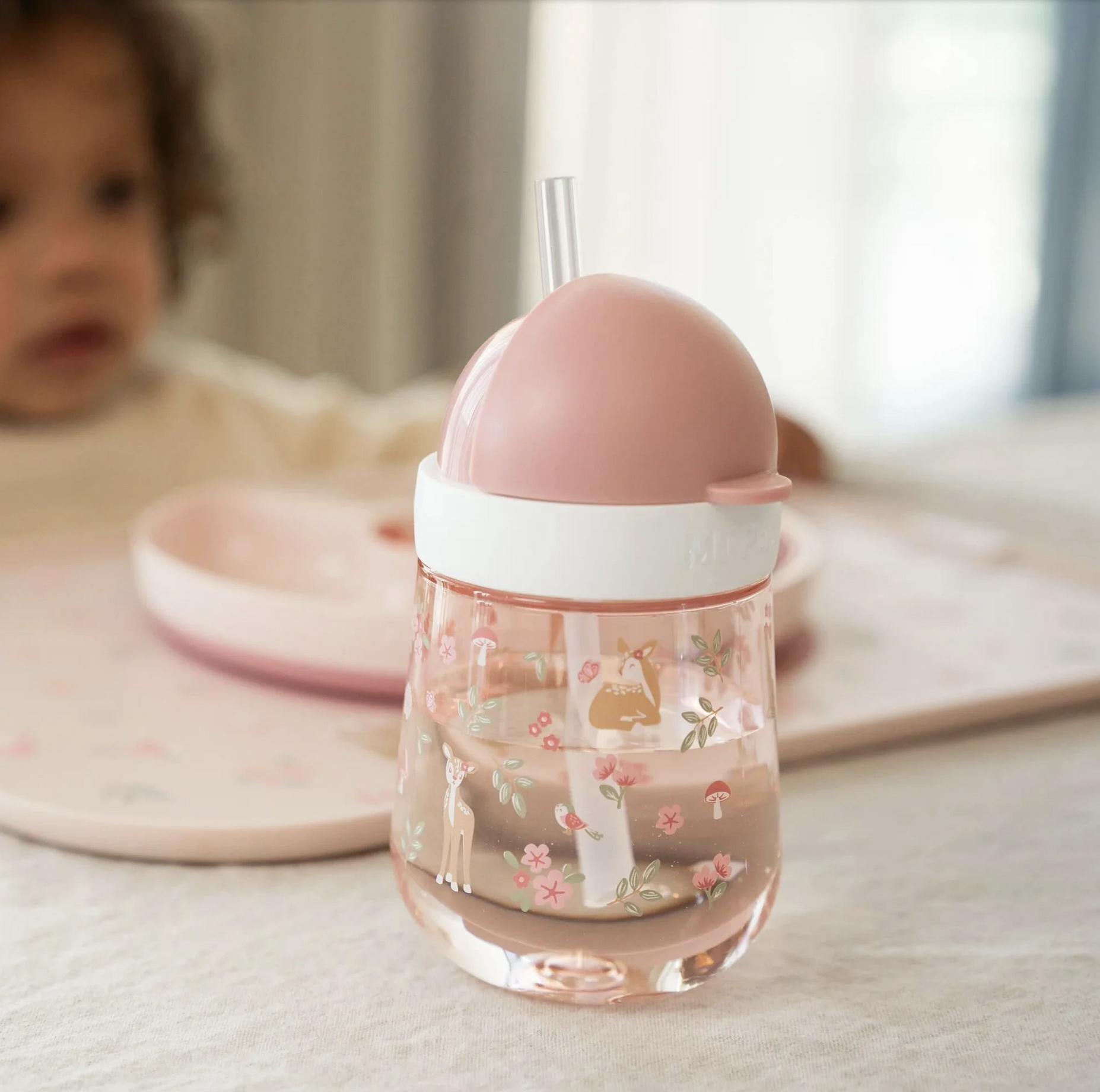Copo com Palhinha Mio 300 ml Fairy Garden - Little Dutch