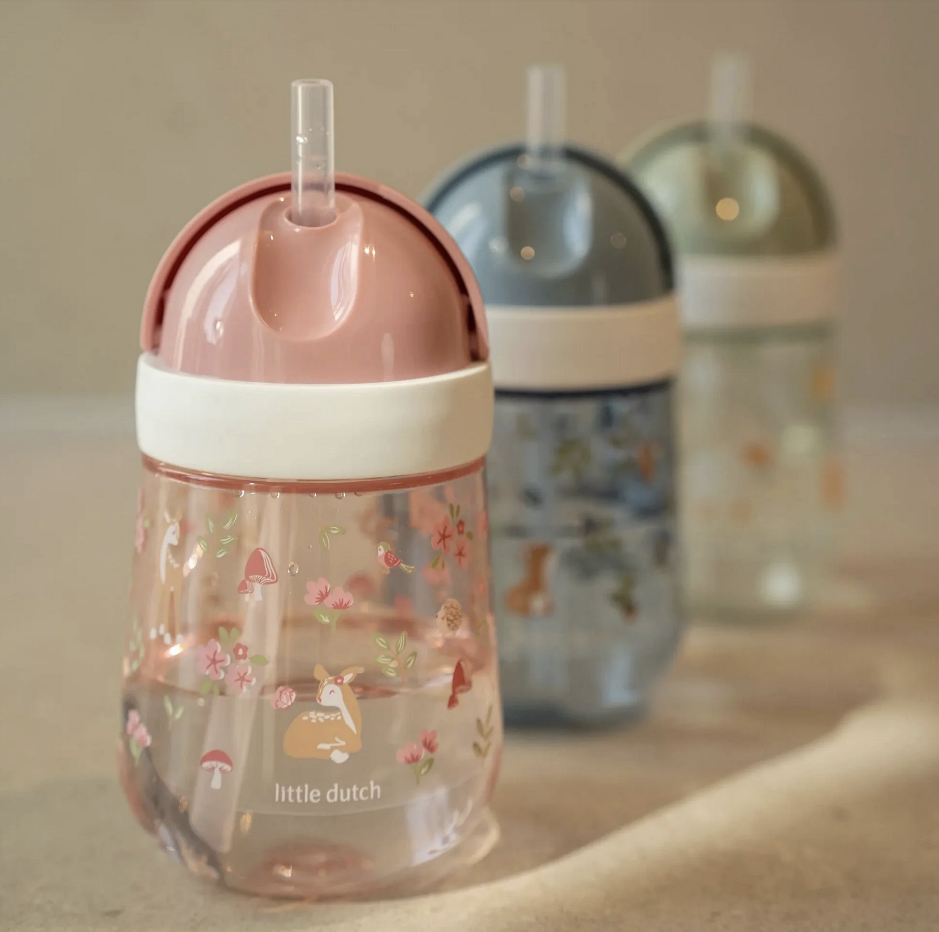 Copo com Palhinha Mio 300 ml Fairy Garden - Little Dutch