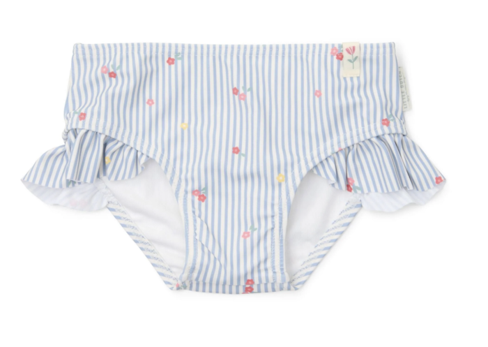 Cueca de Banho Sunny Flowers Blue - Little Dutch