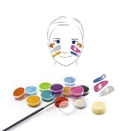  Paleta de 6 cores para Rosto, Metallic - Djeco 