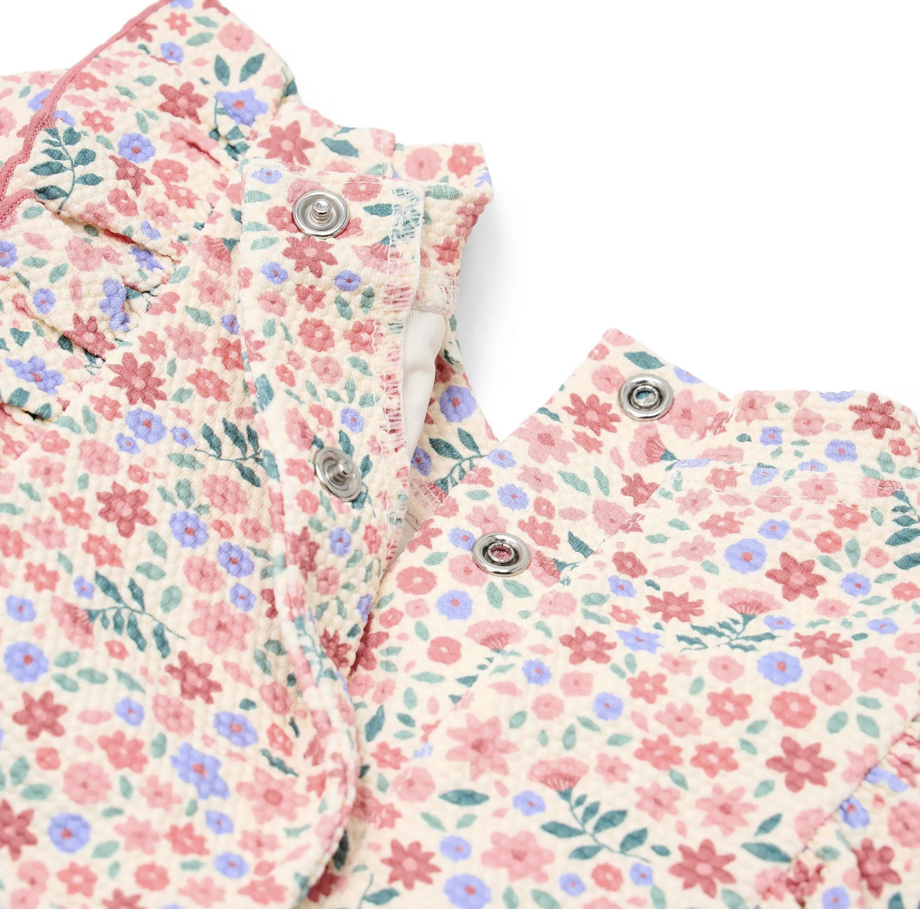 Fato de Banho Short Sleeve Floral Print - Little Dutch
