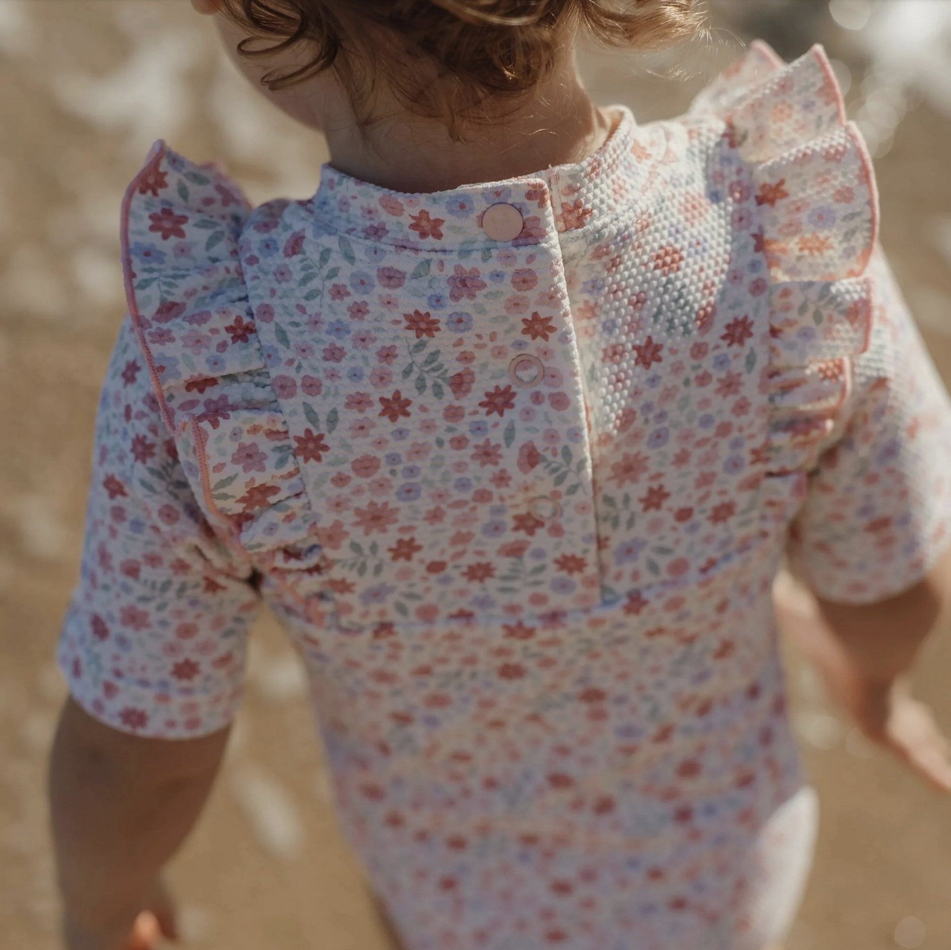 Fato de Banho Short Sleeve Floral Print - Little Dutch