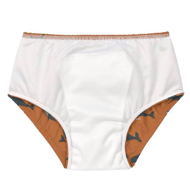 Fralda de Banho Proteção UV 50+ Whale Caramel - Lassig