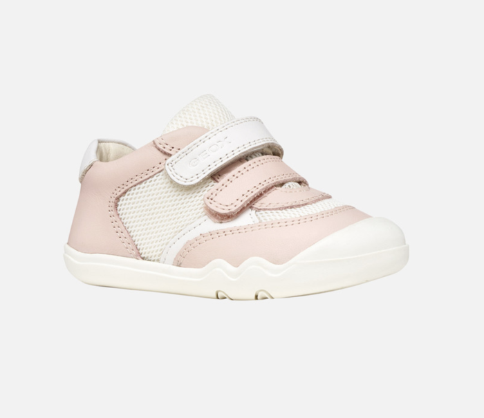 Geox Barefoot Steppieup Baby Rose/White